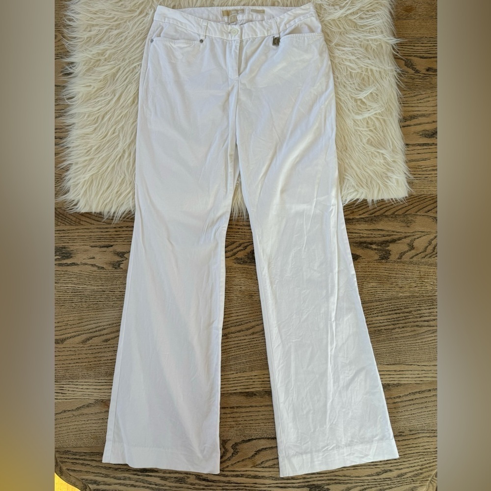 Michael Kors‎ White Gramercy Fit Pants Women’s Size 8